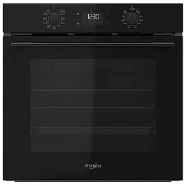 Духова шафа Whirlpool електрична, 71л, A+, дисплей, конвекція, телескопічні напрямні, чорний