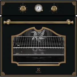 Духова шафа електрична Electrolux OPEB2320R, 72 л, А, телескопічні направляючі, Матовий чорний