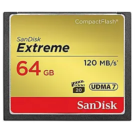 Карта памяти SanDisk 64GB CF Extreme R120/W85MB/s