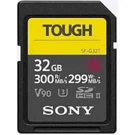 Карта памяти Sony 32GB SDHC C10 UHS-II U3 V90 R300 / W299MB / s Tough