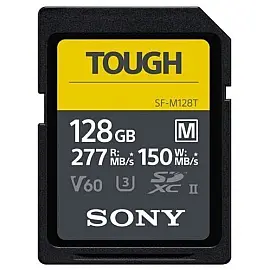 Карта пам'яті Sony 128GB SDXC C10 UHS-II U3 V60 R277/W150MB/s Tough