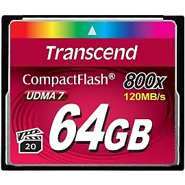 Карта памяти CompactFlash  64GB Transcend 800X