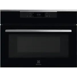 Духова шафа Electrolux електрична компактна, 43л, дисплей, конвекція, ф-ція мікрохвиль, чорний + нерж