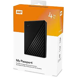 Портативний жорсткий диск WD 4TB USB 3.2 Gen 1 My Passport Black