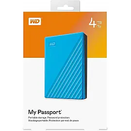 Портативний жорсткий диск WD 4TB USB 3.2 Gen 1 My Passport Blue