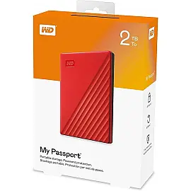 Портативний жорсткий диск WD 2TB USB 3.2 Gen 1 My Passport Red