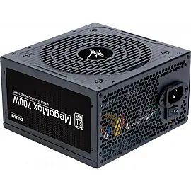 Блок питания Zalman MEGAMAX  (700W), 83%, 80+ White, 120mm, 1xMB 24pin(20+4), 2xCPU (8pin(4+4)+4pin), 4xMolex, 6xSATA, 4xPCIe 8pin(6+2)