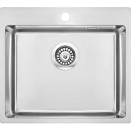 Мийка кухонна Deante Olfato, нерж.сталь, квадрат, без крила, 550х505х200мм, чаша - 1, універсальна, нерж