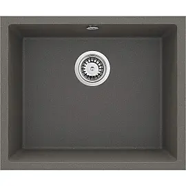 Мийка кухонна Deante Corda, граніт, квадрат, без крила, 550х460х204мм, чаша - 1, вбудована, антрацит