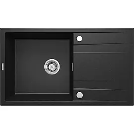 Мийка кухонна Deante Eridan, граніт, прямокут., з крилом, 860х500х209мм, чаша - 1, накладна, металевий графіт