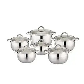 Набір посуду каструлі з нержавіючої сталі  Bohmann BH 333-12