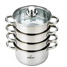 Пароварка - Мантоварка з нержавіючої сталі 5 л. 24 см. Bohmann BH 3217