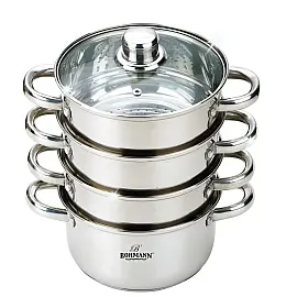 Пароварка - Мантоварка з нержавіючої сталі 5 л. 24 см. Bohmann BH 3217