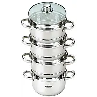 Пароварка - Мантоварка з нержавіючої сталі 6,5 л. 26 см. Bohmann BH 3218