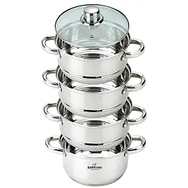 Пароварка - Мантоварка з нержавіючої сталі 6,5 л. 26 см. Bohmann BH 3218