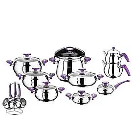 Набір посуду 22 предметів OMS 1028-Purple
