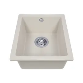 Мойка кухонная гранитная Perfelli ESTO PGE 10-38 LIGHT BEIGE