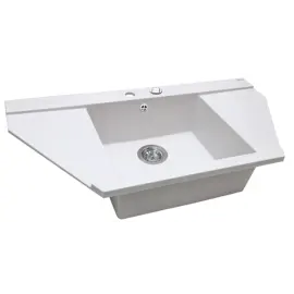 Мойка кухонная гранитная Perfelli MAJESTIC TGM 125-96  WHITE
