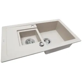 Мойка кухонная гранитная Perfelli PIERRA PGP 536-78 LIGHT BEIGE