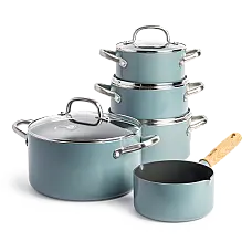 Набір посуду GreenPan Mayflower, 9 пр, 16 / 18 / 20 / 24 см, 1,5 / 2,1 / 3,1 / 5,7 л, л, з керам. покриттям (CC004756-001)