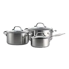 Набір посуду GreenPan Geneva, 6 предметів, 16 / 20 / 24 см, 1,5 / 3,1 / 4,8 л з керамічним покриттям (CC005244-001)