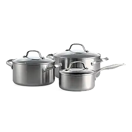 Набір посуду GreenPan Geneva, 6 предметів, 16 / 20 / 24 см, 1,5 / 3,1 / 4,8 л з керамічним покриттям (CC005244-001)