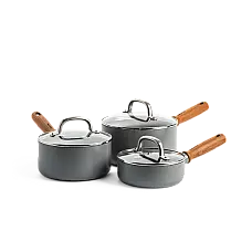 Набір ковшів з кришками GreenPan Mayflower Pro, 16 / 18 / 20 см, 1,05 / 2,1 / 3,1 л з керам. покриттям (CC005410-001)