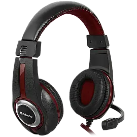 гарнітура DEFENDER Warhead G-185 2m чорний+червоний