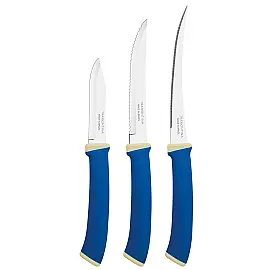Набір ножів TRAMONTINA FELICE blue, 3 предмети