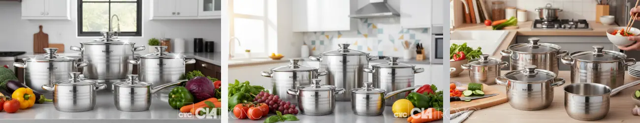 Комплект посуду з нержавіючої сталі Bohmann BH 1510